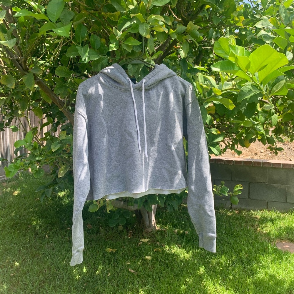 grey hoodie